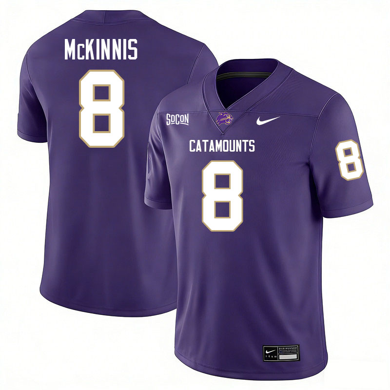 Western Carolina Catamounts #8 Ryan McKinnis College Football Jerseys,Uniforms-Purple